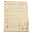 thumbnail image 1 of Jeu de Boisson Gauche Droite, Jeu de Boisson Centre Gauche Droite Bois Portable pour Fête, 1 of 7