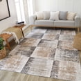 thumbnail image 1 of Rug Branch Cadence Abstract Indoor Area Rug, Brown Beige, Modern - Living Room, Bedroom, Dining Room, and Kitchen, 1 of 5