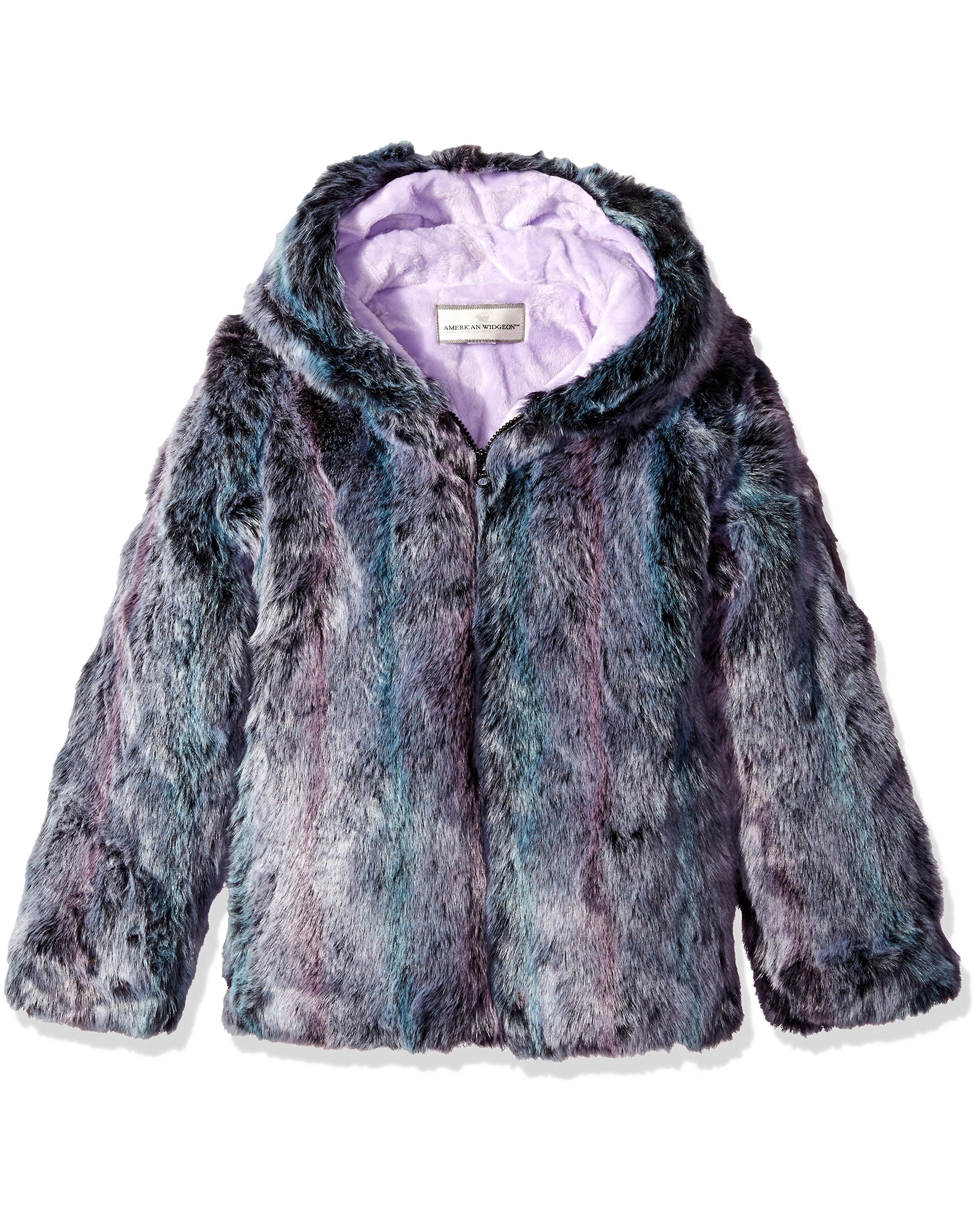Widgeon Girls' Faux Fur Zip Long Sleeveless Zip Front Jacket