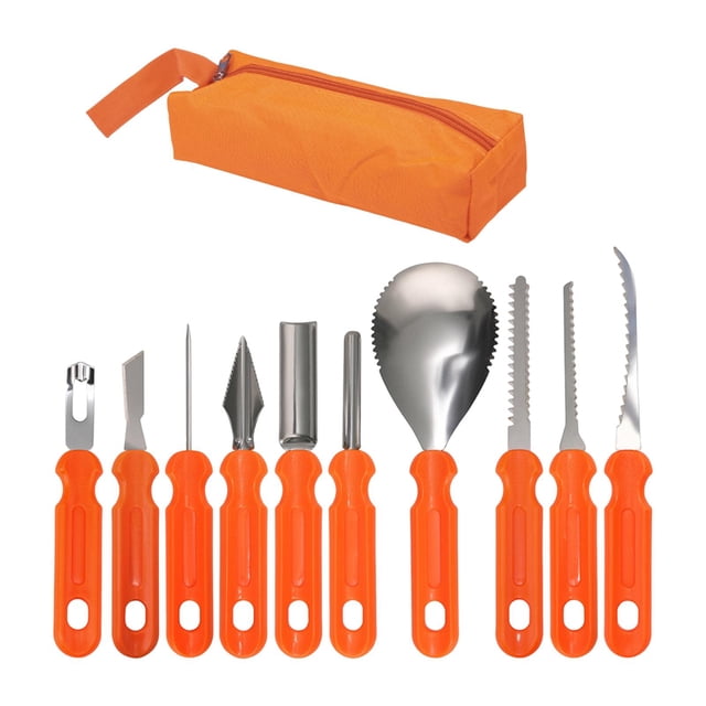 Abbracc Halloween Pumpkin Carving Tools Kitchen Carving Tool Set for Art Crafts Kids 10pcs