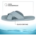 thumbnail image 3 of ROXONI Women Slippers Shower Pool Sandals Criss Cross Bathroom Quick Drying Slippers, 3 of 5