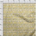 thumbnail image 3 of oneOone Silk Tabby Yellow Fabric Tropical Leaf Sewing Craft Projects Fabric Prints By Yard 42 Inch Wide, 3 of 4