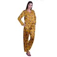 thumbnail image 2 of Moomaya Ensemble de Pyjama à Manches Longues et Shorts pour Femmes, Pyjama en Satin à Boutons pour Femmes, 2 of 6