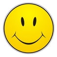 thumbnail image 1 of Autocollant en Vinyle 9 Pouces #1 Smiley Face Souriant, 1 of 1