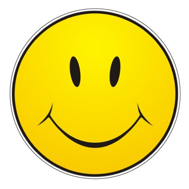 Autocollant en Vinyle 2 Pouces #1 Smiley Face Souriant