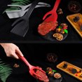 thumbnail image 4 of Transemion Versatile Cooking Companion Double Sided Spatula Turner And Tongs Easy To Clean 2 In 1 Spatula Tongs grey 1Set, 4 of 6