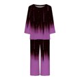 thumbnail image 4 of Ensembles de Gym pour Femmes 2 Pcs Ensemble de Pyjama Confortable à Col Rond et Manches Longues pour Femmes Ensemble de Sport Ensemble de Détente Assorti pour Femmes en Liquidation, 4 of 5