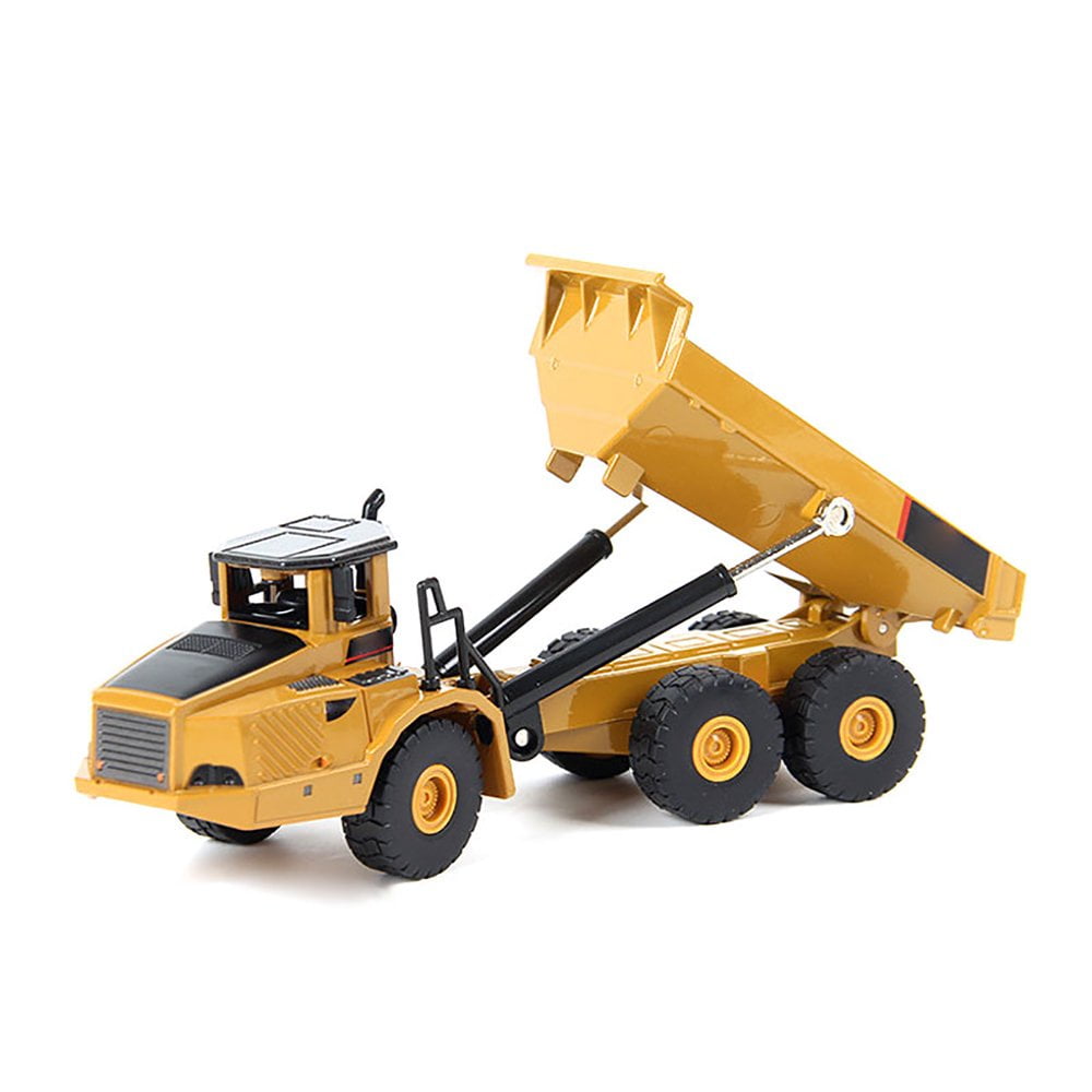 EGNMCR Modèle de Voiture Boîte Cadeau pour Enfants, Camion de Chantier en Alliage, Excavatrice, Modèle Lumineux, Voiture Jouet pour Enfants Simulant
