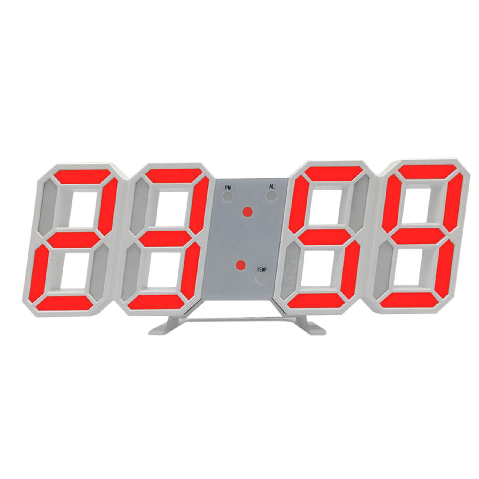 zanvin Alarm Clock, 3D LED Digital Clock Wall Deco Glowing Night