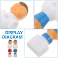 thumbnail image 4 of CUITING 4 Pcs Poupée de Soccer de Table Poupées Athlètes Composant Figurines de Soccer, 4 of 6
