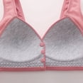 thumbnail image 4 of Yuzhih Womens Everyday Bra Front Closure Full Coverage Comfortable Front Button Bras Wireless Push up Bralettes with Support, 4 of 5