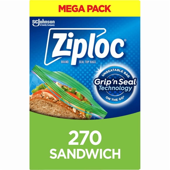 Sandwich Bags with Grip 'n Seal Technology