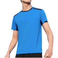 thumbnail image 2 of Styesk T Shirts for Man Solid-Color Casual Elastic Sports Short Sleeved Round-Neck Blouses, 2 of 6