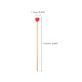 thumbnail image 2 of WASHWEPE 100pcs Coffee Stirrer Sticks Wooden Red Straws For Beverages Mixing, 2 of 8