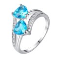 thumbnail image 1 of EGNMCR Rings Ladies Fashion Diamond Geometric Abstract Fashion Jewelry Ring Ladies, 1 of 4