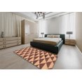 thumbnail image 4 of Ahgly Company Tapis d'Intérieur Rectangulaire Abstrait Brun Rouge Tapis de Zone Abstrait, 8 Pieds x 12 Pieds, 4 of 6