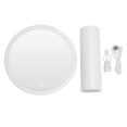 thumbnail image 2 of LED Light Vanity Mirror, White Stylish Long Battery Life Vanity Mirror with Lights  for Bathroom, 2 of 7