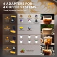 thumbnail image 2 of 4 in1 Single Serve Coffee Maker, 19 Bar Espresso Maker Coffee Machine For KCup/Nespresso OriginalLine Capsules/Dolce Gusto/Ground Coffee, Vibrant Orange, 2 of 5
