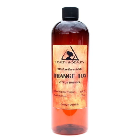 Orange 10x (10 fold) essential oil organic aromatherapy natural 100% pure 32 oz