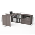 thumbnail image 2 of Bestar i3 plus L-Desk with Two Drawers, 2 of 3