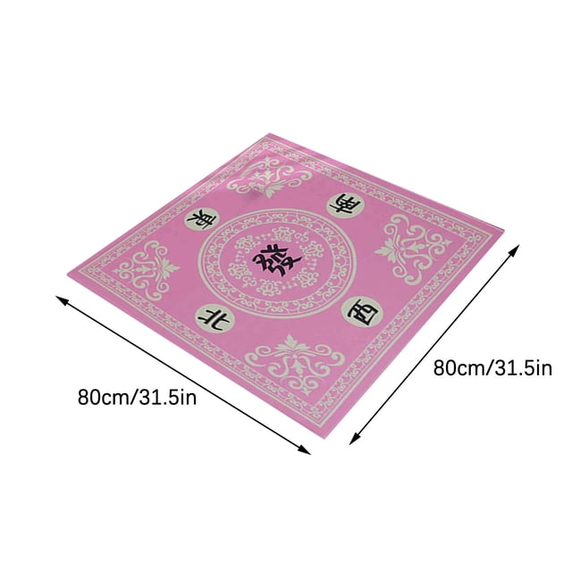 Meitianfacai Mahjong Mat Reduction Mahjongg Table Mat Mahjong Accessories Tablecloth Game Poker Domino Game Game Mat For Card Board And Tile Games 80x80cm