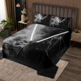 thumbnail image 2 of Erosebridal Ensembles de Couette Sabre Laser Gris pour Lit Simple, Ensemble de Lit Éclair Cool, Décor Géométrique Moderne 2 Pcs, 2 of 5
