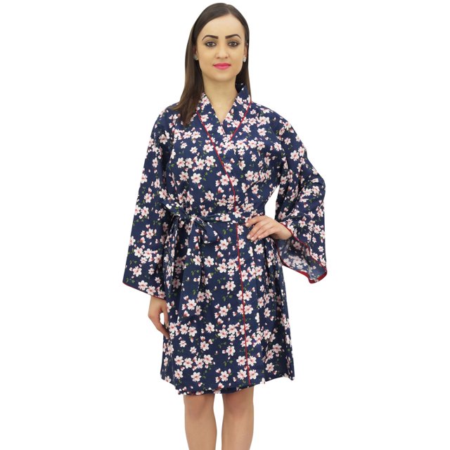 Bimba Kimono à Manches Longues Imprimé Floral pour Femmes Robe de Mariée - 26