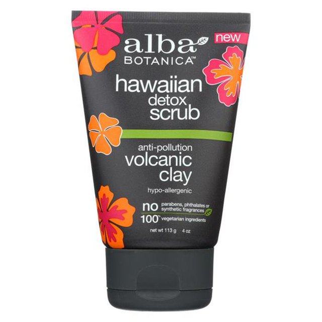 Alba Botanica Hawaiian Exfoliant Détox, Argile Volcanique Antipollution, 4 Oz