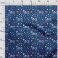 thumbnail image 2 of oneOone Georgette Viscose Medium Blue Fabric Skull Craft Projects Decor Fabric Printed By The Yard 42 Inch Wide, 2 of 4