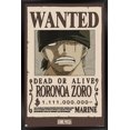 thumbnail image 1 of One Piece - Roronoa Zoro Wanted Poster Wall Poster, 22.375" x 34" Framed, 1 of 4