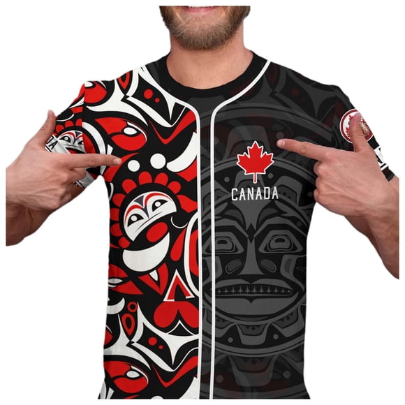 T-shirt pour Homme / T-Shirt Classique avec Drapeau Feuille d'Érable Canadienne pour Homme / Haut Unisexe à Manches Courtes pour la Fête du Canada avec Style d'Impression 3D