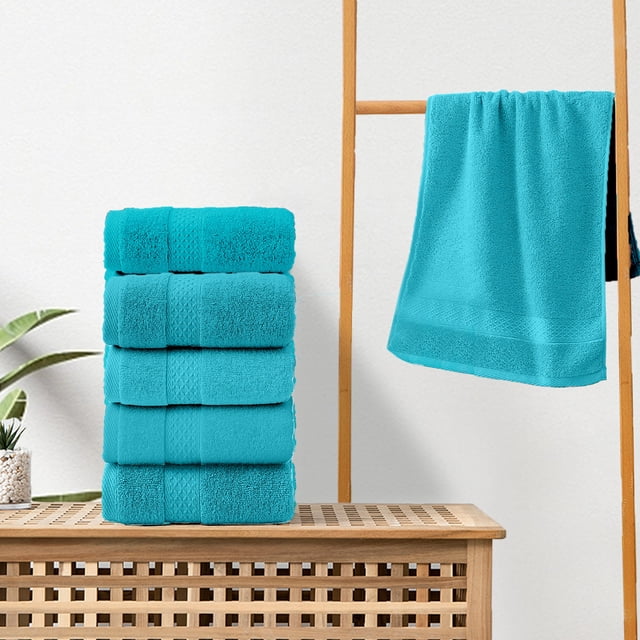 RXIRUCGD Cotton Broken Jacquards Multi Color Soft Absorbent Household Towels Washcloths