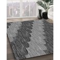 thumbnail image 3 of Ahgly Tapis d'Intérieur Lavable en Machine Carré Transitionnel Gris Canon, 6 Pieds Carré, 3 of 7
