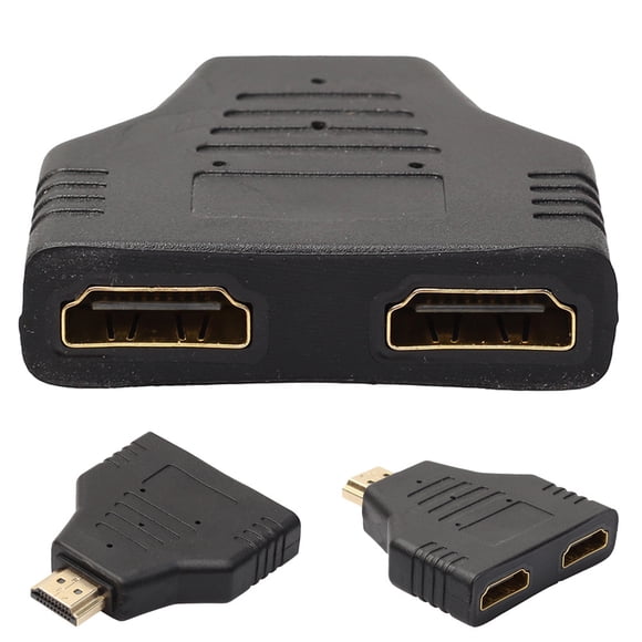 TIMIFIS HDMI Male To Dual HDMI Female 1 to 2 Way Splitter Adapter For HD TV Hot DH Gift
