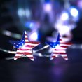 thumbnail image 2 of Porch Lights Outdoor Red White and Blue Lights Remote Control String Plug In Indoor Outdoor String Lights, Ideal for Any Patriotic Decorations & Independence Day Decorations, 9.84 F Bedroom Decor, 2 of 9