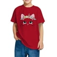thumbnail image 4 of Rbaofujie T-Shirt d'Été pour Enfants avec Imprimé de Chat Dessin Animé, à Manches Courtes et Col Rond pour Garçons et Filles, 4 of 4