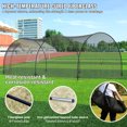 thumbnail image 2 of KFFKFF Baseball Hitting Enclosure, Net and Frame for Baseball and Softball Batting, Portable Practice Cage with Transportation Bag, 22FT, 2 of 9