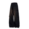 thumbnail image 1 of Cargo Pants Men,Cargo Pants for Men,Man Solid Color Pockets Drawstring Cargo Pants Trousers,Mens Cargo Pants,Men Cargo Pants, 1 of 2