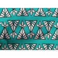 thumbnail image 4 of oneOone Cotton Poplin Fabric Floral & Triangle Block Printed Fabric 1 Yard 42 Inch Wide, 4 of 4