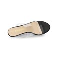 thumbnail image 4 of BLISSFUL STEP Women's Clear Slide Stiletto Heels Open Toe Slip On Sandals Black 9, 4 of 8