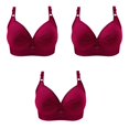 thumbnail image 2 of 3 Pcs Soutien-Gorge Quotidien Grande Taille Sans Armatures pour Femmes, 2 of 3