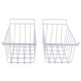 thumbnail image 2 of Freezer Basket, 2 Pack Stackable Household Deep Freezer Organizer Bin With Handles Wire Storage Basket Farmhouse Metal Wire Basket For Kitchen, Pantry, Cabinet,, 2 of 8
