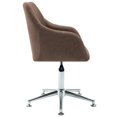 thumbnail image 3 of vidaXL Chaises de Salle à Manger Pivotantes 2 Pcs Tissu Brun, 3 of 5