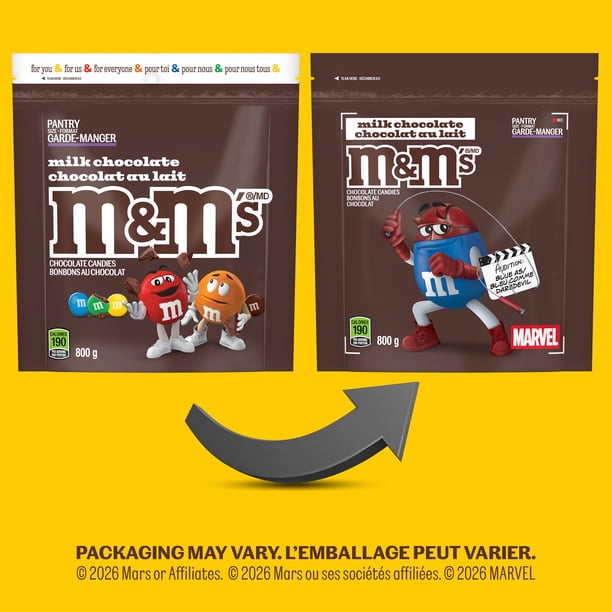 MASSES M＆M TYPE5 Sサイズ ③ M&M'S, Milk Chocolate Candies, Pantry Size Share Bag, 800g