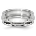 thumbnail image 1 of Cobalt Satin 7mm Rounded Edge Band Size 7.5, 1 of 6