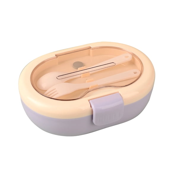 Compartment Lunch Box for Adults 800 ml Microwave Safe Food Grade Plastic Bento Box with Leak-Proof Lid and 5 Dividers