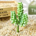 thumbnail image 1 of DIY Artificial Succulent Flocked Plant Fake Cactus Lotus Home Garden Decor, 1 of 1