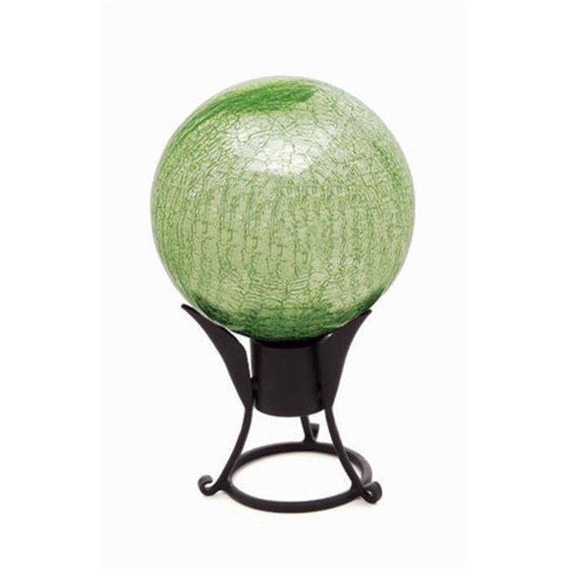 Globe de 10 Po en Vert Clair avec Craquelé