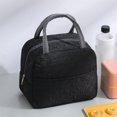 thumbnail image 1 of FeiraDeVaidade Reusable Insulated Lunch Tote Bag Lattice Lunch Box Container Waterproof Lunch Cooler Bag, 1 of 6