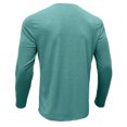 thumbnail image 4 of Stylish Men's Button-Up Long Sleeve T-Shirt for Autumn Casual Wear Comfortable Base Layer for Everyday Use Fashionable Rounded Neck Tee, 4 of 7